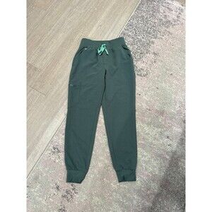 Figs Women’s Dark Green Zamora Jogger Scrub Pants Sz XS